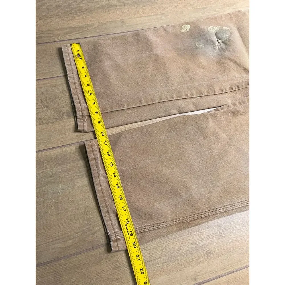 Vintage Dickies work‎ pants mens 38x30 canvas tan paint splatter distressed